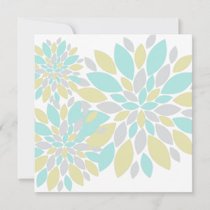 Carte plate à motif floral Pastel Petals