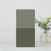 Carte plate à texture fendue vert mousse – Personn (Debout devant)
