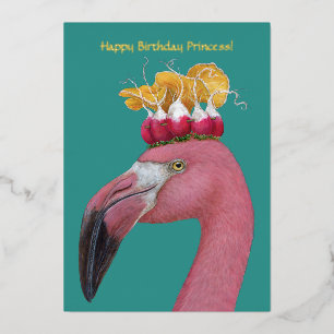 Carte plate anniversaire Félicité 5" x 7" à plat