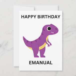 Carte Plate Anniversaire Minimaliste Élégante
