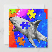 Carte plate Autisme Requin (Devant)