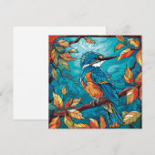 Carte plate Autumn Kingfisher (Devant / Derrière)