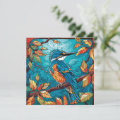 Carte plate Autumn Kingfisher (Debout devant)
