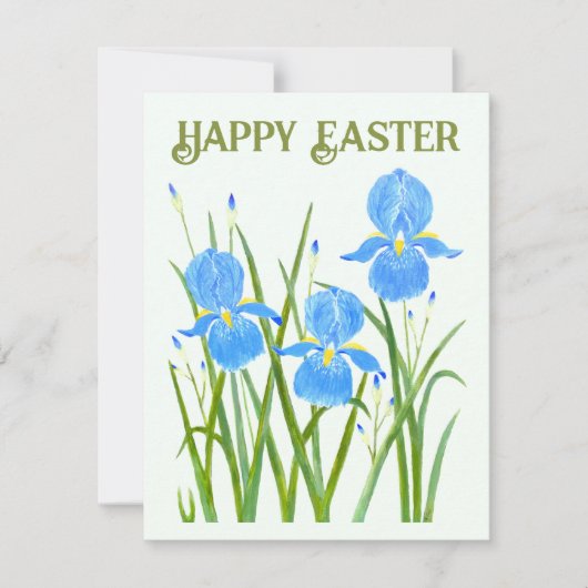 Carte plate avec iris (Devant)