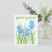 Carte plate avec iris (Debout devant)