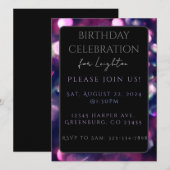 Carte plate, Berry Sparkle Dark (Devant / Derrière)