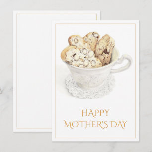 CARTE PLATE BISCOTTI Fête des Mères 4,5x6,25