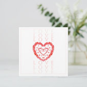 CARTE PLATE CARRÉE 5,25" AMOUR (Debout devant)