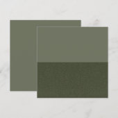 Carte plate carrée verte mousse semi-texturée - pe (Devant / Derrière)