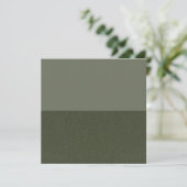 Carte plate carrée verte mousse semi-texturée - pe (Debout devant)