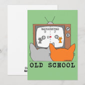 Carte plate - Chats de jeux vidéo rétro OLD SCHOOL (Devant / Derrière)
