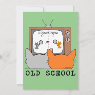 Carte plate - Chats de jeux vidéo rétro OLD SCHOOL