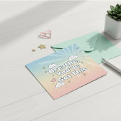 Carte plate citation d'amour de soi