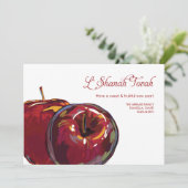 Carte plate d'Apples sucrées pour Roch Hachana (Debout devant)