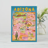 Carte plate d'Arizona (Debout devant)