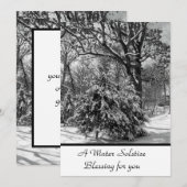 Carte plate de bénédiction du solstice d'hiver (Devant / Derrière)