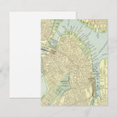 Carte plate de Boston sur carte postale (Devant / Derrière)