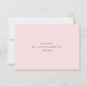 Carte plate de demande de demoiselle d'honneur de  (Dos)