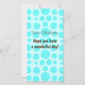 Carte plate de girafe mignonne (Dos)