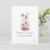 Carte plate de la Saint-Valentin pour papillons (Debout devant)