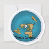 Carte plate de la terre (Devant)