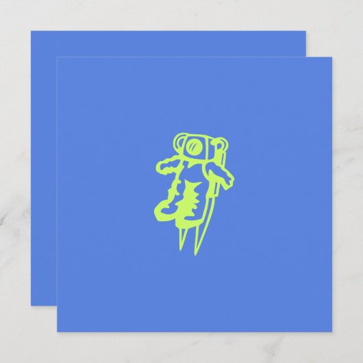 Carte plate de l'homme spatial (Devant / Derrière)