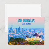 Carte plate de Los Angeles Californie (Devant / Derrière)