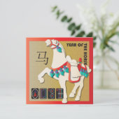 Carte plate de Mah Jongg Cheval (Debout devant)