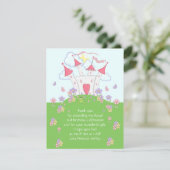 Carte plate de Merci de princesse Castle (Debout devant)