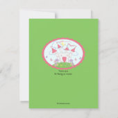 Carte plate de Merci de princesse Castle (Dos)