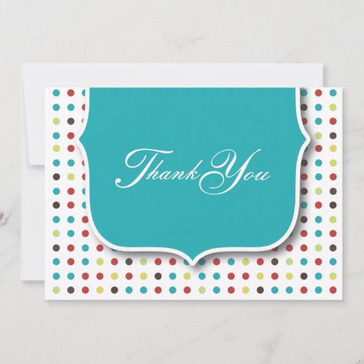 Carte plate de Merci mignon (Devant)