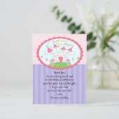 Carte plate de Merci pourpre de princesse Castle (Debout devant)