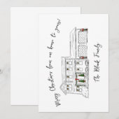 carte plate de Noël d'Hannah (Devant / Derrière)