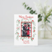 Carte plate de Noël photo (Debout devant)