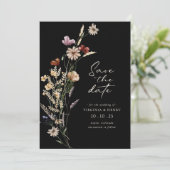 Carte plate de rappel Black Boho (Debout devant)