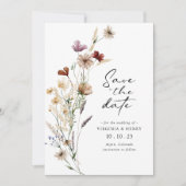 Carte plate de rappel blanc boho (Devant)