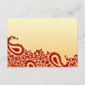 Carte plate de réception pour mariage indien de st (Dos)