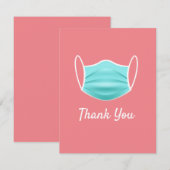 Carte plate de remerciement pour masque facial Cor (Devant / Derrière)