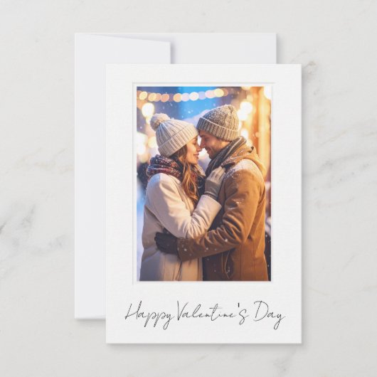 Carte plate de Saint-Valentin 'Clean & Simple Happ (Devant)