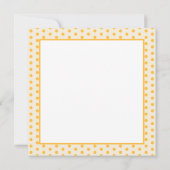 Carte plate de salutation d'ours mignon d'automne (Dos)