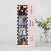 Carte plate de save the date style Photomaton (Debout devant)