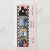 Carte plate de save the date style Photomaton (Devant)