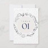 Carte plate de table pour fête d'anniversaire dans (Devant)