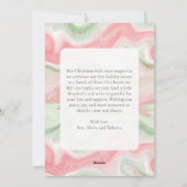 Carte plate de vacances à photo à l'aquarelle mode (Dos)