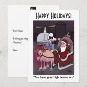 Carte plate de vacances à poutres élevées (Devant / Derrière)