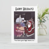 Carte plate de vacances à poutres élevées (Debout devant)