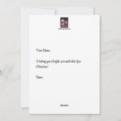 Carte plate de vacances à poutres élevées (Dos)