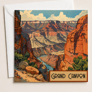 Carte plate de vacances au Parc National d'Arizona