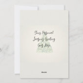 Carte plate de vacances de chiot mignonne personna (Dos)