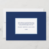 Carte plate de vacances de lac winter d'aquarelle (Dos)